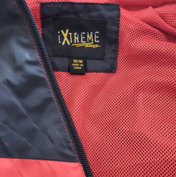 3/$25 NWT Youth Boys Size 14/16 IXTreme hoodie windbreaker Red&Black. - Picture 8 of 8